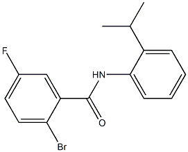 2-bromo-5-fluoro-N-(2-isopropylphenyl)benzamide 结构式