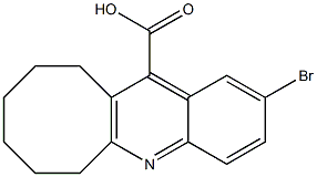 2-bromo-6H,7H,8H,9H,10H,11H-cycloocta[b]quinoline-12-carboxylic acid 结构式