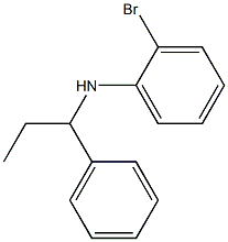 2-bromo-N-(1-phenylpropyl)aniline 结构式