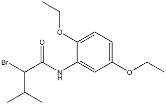 2-bromo-N-(2,5-diethoxyphenyl)-3-methylbutanamide 结构式