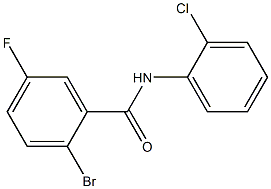 2-bromo-N-(2-chlorophenyl)-5-fluorobenzamide 结构式