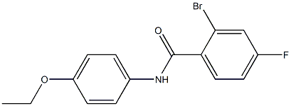 2-bromo-N-(4-ethoxyphenyl)-4-fluorobenzamide 结构式