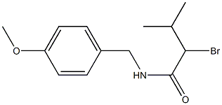2-bromo-N-(4-methoxybenzyl)-3-methylbutanamide 结构式
