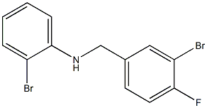 2-bromo-N-[(3-bromo-4-fluorophenyl)methyl]aniline 结构式