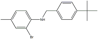 2-bromo-N-[(4-tert-butylphenyl)methyl]-4-methylaniline 结构式