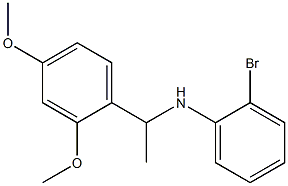 2-bromo-N-[1-(2,4-dimethoxyphenyl)ethyl]aniline 结构式