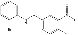 2-bromo-N-[1-(4-methyl-3-nitrophenyl)ethyl]aniline 结构式