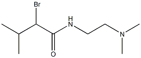 2-bromo-N-[2-(dimethylamino)ethyl]-3-methylbutanamide 结构式