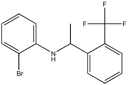 2-bromo-N-{1-[2-(trifluoromethyl)phenyl]ethyl}aniline 结构式