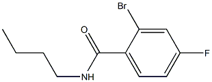 2-bromo-N-butyl-4-fluorobenzamide 结构式