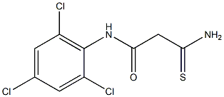2-carbamothioyl-N-(2,4,6-trichlorophenyl)acetamide 结构式