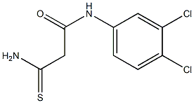2-carbamothioyl-N-(3,4-dichlorophenyl)acetamide 结构式