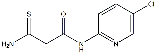 2-carbamothioyl-N-(5-chloropyridin-2-yl)acetamide 结构式