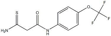 2-carbamothioyl-N-[4-(trifluoromethoxy)phenyl]acetamide 结构式