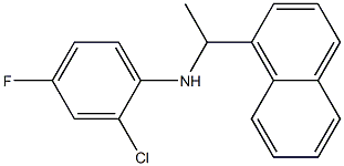 2-chloro-4-fluoro-N-[1-(naphthalen-1-yl)ethyl]aniline 结构式