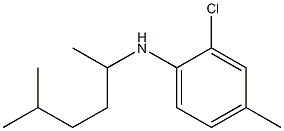 2-chloro-4-methyl-N-(5-methylhexan-2-yl)aniline 结构式