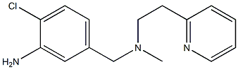 2-chloro-5-({methyl[2-(pyridin-2-yl)ethyl]amino}methyl)aniline 结构式