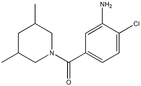 2-chloro-5-[(3,5-dimethylpiperidin-1-yl)carbonyl]aniline 结构式