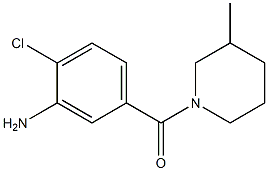 2-chloro-5-[(3-methylpiperidin-1-yl)carbonyl]aniline 结构式