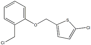 2-chloro-5-[2-(chloromethyl)phenoxymethyl]thiophene 结构式