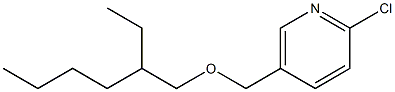 2-chloro-5-{[(2-ethylhexyl)oxy]methyl}pyridine 结构式