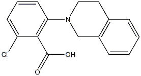 2-chloro-6-(1,2,3,4-tetrahydroisoquinolin-2-yl)benzoic acid 结构式