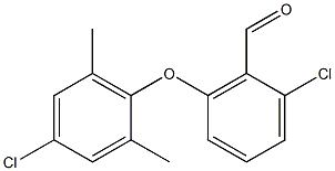 2-chloro-6-(4-chloro-2,6-dimethylphenoxy)benzaldehyde 结构式