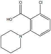 2-chloro-6-(piperidin-1-yl)benzoic acid 结构式