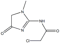 2-chloro-N-(1-methyl-4-oxo-4,5-dihydro-1H-imidazol-2-yl)acetamide 结构式