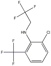 2-chloro-N-(2,2,2-trifluoroethyl)-6-(trifluoromethyl)aniline 结构式