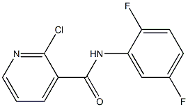 2-chloro-N-(2,5-difluorophenyl)pyridine-3-carboxamide 结构式