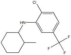 2-chloro-N-(2-methylcyclohexyl)-5-(trifluoromethyl)aniline 结构式