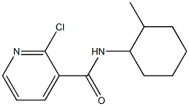 2-chloro-N-(2-methylcyclohexyl)pyridine-3-carboxamide 结构式