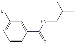 2-chloro-N-(2-methylpropyl)pyridine-4-carboxamide 结构式