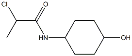 2-chloro-N-(4-hydroxycyclohexyl)propanamide 结构式