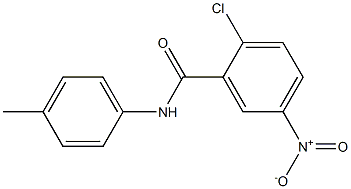 2-chloro-N-(4-methylphenyl)-5-nitrobenzamide 结构式