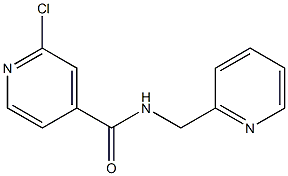 2-chloro-N-(pyridin-2-ylmethyl)pyridine-4-carboxamide 结构式