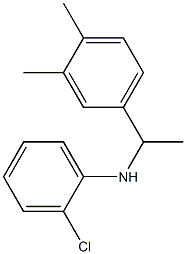 2-chloro-N-[1-(3,4-dimethylphenyl)ethyl]aniline 结构式