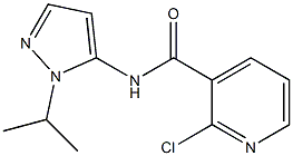 2-chloro-N-[1-(propan-2-yl)-1H-pyrazol-5-yl]pyridine-3-carboxamide 结构式