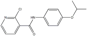 2-chloro-N-[4-(propan-2-yloxy)phenyl]pyridine-3-carboxamide 结构式