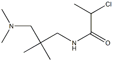 2-chloro-N-{2-[(dimethylamino)methyl]-2-methylpropyl}propanamide 结构式