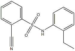 2-cyano-N-(2-ethylphenyl)benzenesulfonamide 结构式