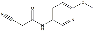2-cyano-N-(6-methoxypyridin-3-yl)acetamide 结构式