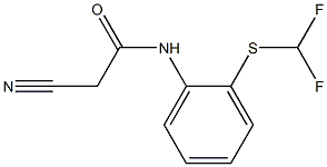 2-cyano-N-{2-[(difluoromethyl)thio]phenyl}acetamide 结构式