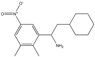 2-cyclohexyl-1-(2,3-dimethyl-5-nitrophenyl)ethan-1-amine 结构式
