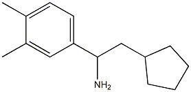 2-cyclopentyl-1-(3,4-dimethylphenyl)ethan-1-amine 结构式