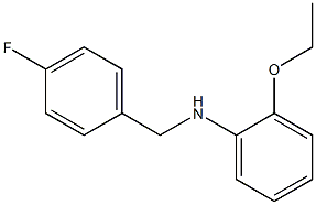 2-ethoxy-N-[(4-fluorophenyl)methyl]aniline 结构式