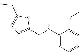 2-ethoxy-N-[(5-ethylthiophen-2-yl)methyl]aniline 结构式
