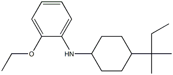 2-ethoxy-N-[4-(2-methylbutan-2-yl)cyclohexyl]aniline 结构式