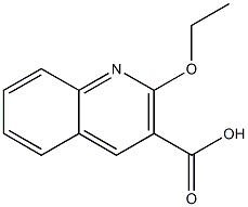 2-ethoxyquinoline-3-carboxylic acid 结构式
